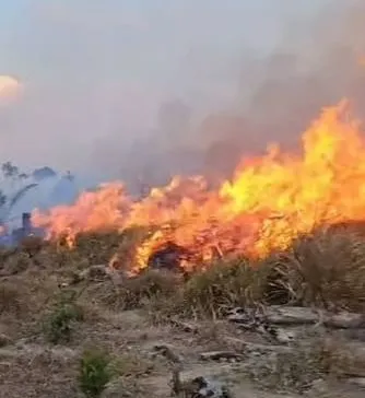 Fogo na região do Chapão em outubro de 2026